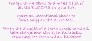 Today, Think About And Make A List Of All The Blooms #4039566 Today, Think About And Make A List Of All The Blooms #4039566