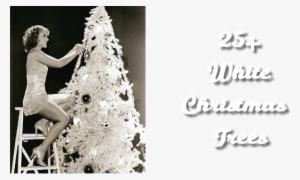 Woman Decorating Tree Vintage #4039840