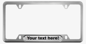 Car Narrow Top Aluminum Frames - Volkswagen R Line Licence Plate Frame #4040004