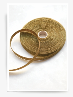 Gold Metallic Ribbon - Circle #4040225