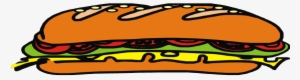 Sandwich Clipart Hoagie - Hoagie Clip Art #4040361