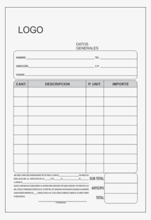 Nota De Venta Nota De Venta Pinterest Logos - Document #4041225