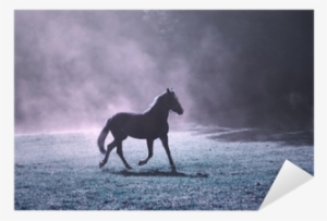 Fantasy Morning Sunlight Meadow With Brown Horse And - Stallion #4042014