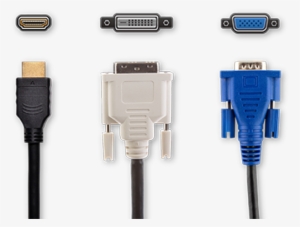 Hdmi, Dvi Inputs For Flexible Connectivity - Dvi Cable Transparent Background #4042366