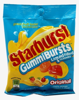 Starburst Gummibursts Original Liquid Filled Gummies - Blue Starburst Candy #4042633