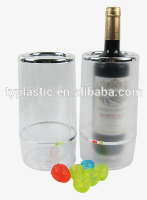 Double Walled Plastic Clear Wine Cooler Champagne For - Glass Bottle #4042838 Double Walled Plastic Clear Wine Cooler Champagne For - Glass Bottle #4042838