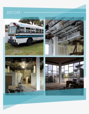 Before The Salty Church Renovation With Full Bus And - Ceiling Fan #4042894