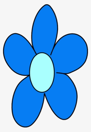 Blue Flower No Stem Svg Clip Arts 408 X 591 Px #4043123