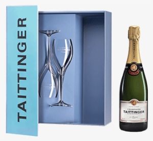 Brut Reserve Nv And 2 Flutes - Champagne Taittinger Brut 375ml #4043389
