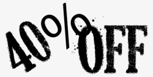 [ Img] - Transparent 40 Discount Png #4043440