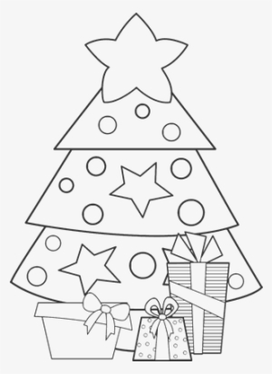 Dibujo De Regalos De Navidad 2 Para Colorear - Dibujos De Navidad Faciles #4044444