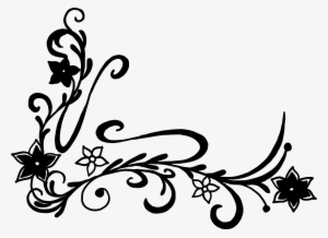Floral Corner Vector Png - Portable Network Graphics #4045542