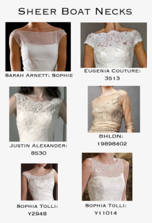 Boat Necked Dresses Are Elegant And Just A Little Modest, - Wedding Dress #4045744