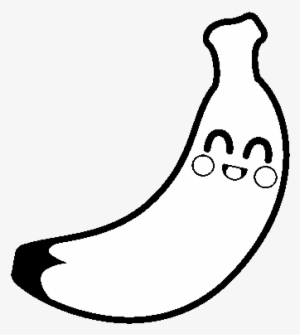 Dibujo De Plátano De Canarias Para Colorear - Banano Para Colorear Facil #4046113