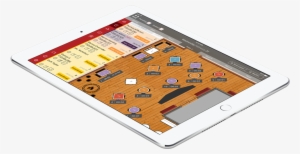 Ipad Tablet With Rezku Reservations Floor Plan Screen - Apple Ipad Family #4046312