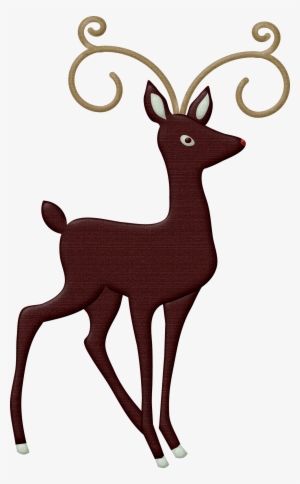 Christmas Reindeer Clip Art - Animals Png Facing Right #4046351