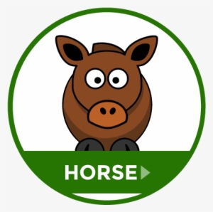 Gjl Animal Feeds - Cartoon Horse Shower Curtain #4046425