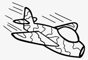 Desenho De Um Avião Pousando #4046428