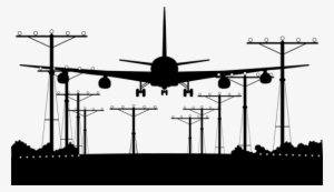 Vinilo Decorativo Avión Aeropuerto - Hard Landing: An Alex Shanahan Thriller #4046627