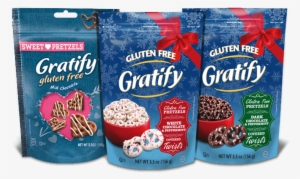 Seasonal Products - Gratify Gluten Free Pretzels, Dark Chocolate & #4046654