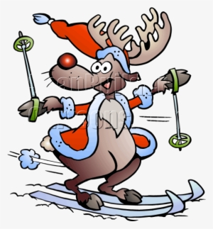 Skiing Reindeer #4046711