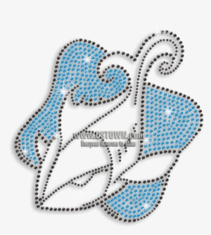 Pisces Fish Symbol Bling Rhinestone Transfer - Pisces #4047095