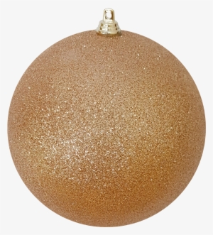 7cm Rose Gold Glitter Baubles - Christmas Ornament #4047790