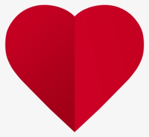 Red Paper Heart Png Image - Red Heart #4048108