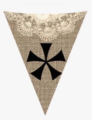 Burlap Wedding Coffee & Beverage Banners Example Image - Triangle #4048109