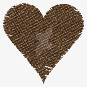 Burlap Heart Clipart By Cinnamoncoffeestudio On Deviantart - Heart #4048136
