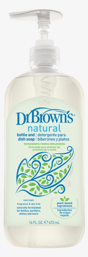 Natural Bottle & Dish Soap - Dr Brown #4048517