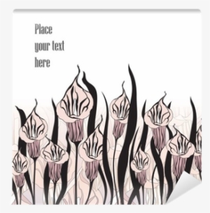 Chinese Floral Border Wall Mural • Pixers® • We Live - Vector Graphics #4048691