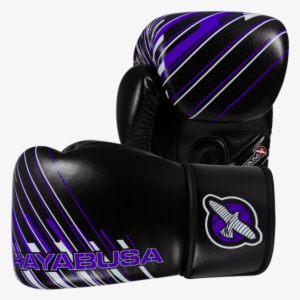 Hayabusa Ikusa Charged 10oz Gloves - Hayabusa Ikusa Charged Gloves - Black-purple - 10 Oz. #4048856