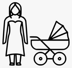 Mom Baby Comments - Stroller Drawing #4048885