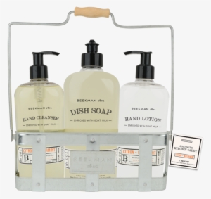 Beekman 1802 E7 Hand Cleanser, Lotion & Dish Soap Caddy #4048953