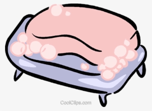 Soap Dish And Soap Royalty Free Vector Clip Art Illustration - Soap Clipart Transparent Background #4048969
