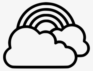 Cloud Rainbow Comments - Rainbow Icon Png #4050233