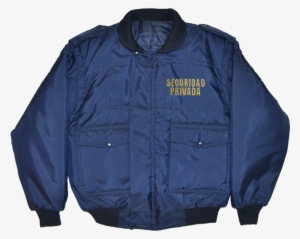 Chamarra Desmontable Azul Con Seguridad Privada Bordado - Nike Team Winter Jacket - Black/white #4050316