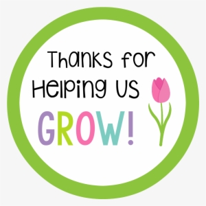 Thanks For Helping Us Grow Teacher Appreciation Tag - Gift #4050745