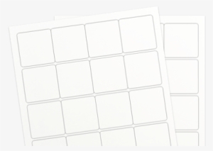 White Polyester Weatherproof - 2.5 X 2.5 Glossy White Labels Inkjet Square #4051303