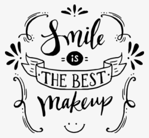 Vinilo Frases Bonitas The Best Makeup - Smile For Whats App Dp #4051864