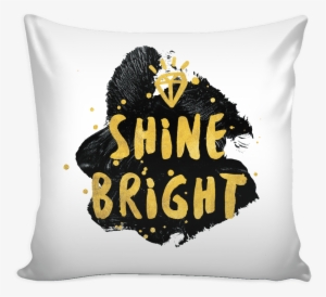 Shine Bright Like A Diamond Pillow Cover - Quotes With Gold Typography #4052173