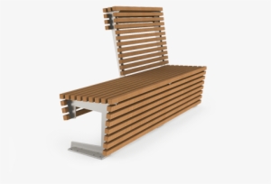 Modern Places Flash Is A Modular Long Wooden Bench - Wooden Seating Png #4052285