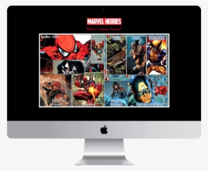 Marvel Heroes Website Is Shown On Macbook - Poster: Avengers No. 32: Captain America, 91x61cm. #4052486