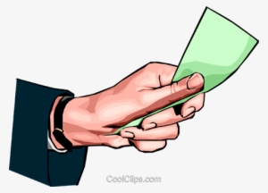 Hand Holding Money Royalty Free Vector Clip Art Illustration - Mao Segurando Dinheiro Png #4052661