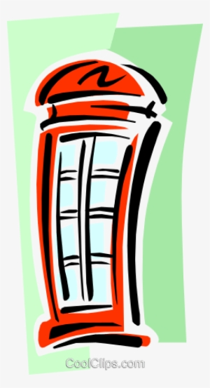 Old-fashioned Phone Booth Royalty Free Vector Clip - Clip Art #4053722