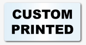 5" X 2" Round Corners Rectangle Clear Custom Printed - Danger Restricted Area Sign #4053984