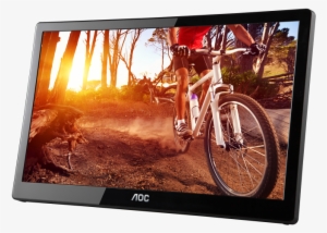 Aoc's New Usb Monitor, Old Look With New Tricks - Aoc E1659fwu 16 Portable Lcd Led Monitor #4054535