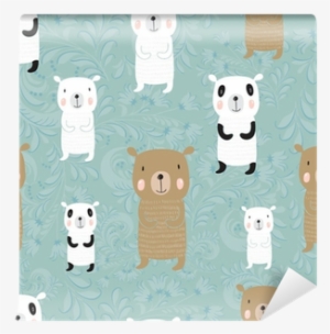 Seamless Cartoon Pattern With Bears - Bear #4054851