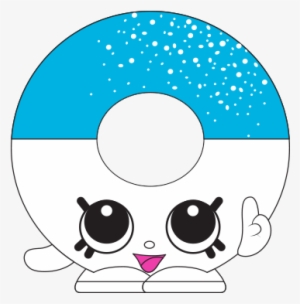 Yummy Gummi Ring Ct Art - Blue And White Shopkin #4055021